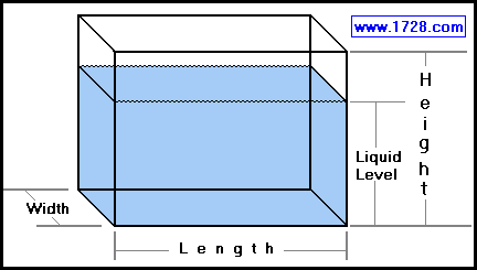 Water Storage Tank Size Chart