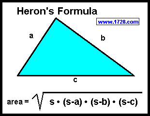 What is the formula used to find the area of an isosceles triangle?